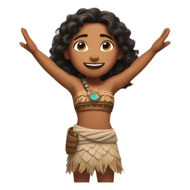 moana open arms sticker