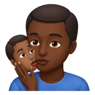 Can u make a🧑🏽‍🦲with a kissing face  sticker