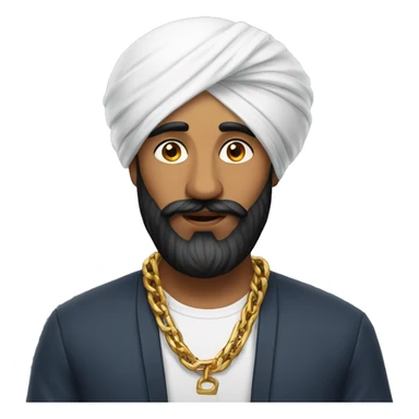 Sikh man with chain sticker