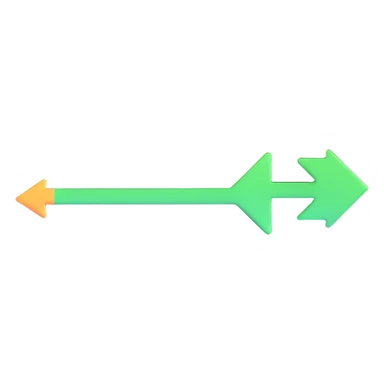 arrow with speed motion lines sticker