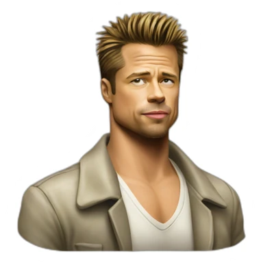 Brad Pitt from fight club sticker
