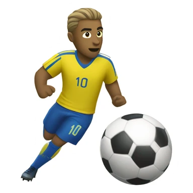 Soccer player yellow canary sticker