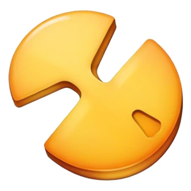 Quarter of an x sticker