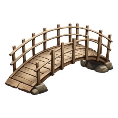 Japanese wooden bridge sticker