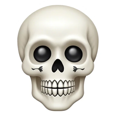 Haz un emoji de una calavera  sticker