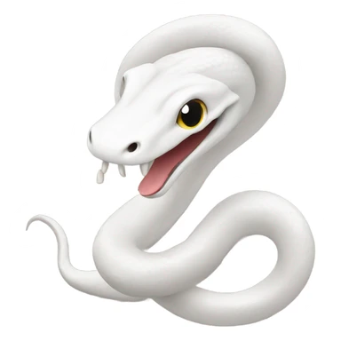 White snake sticker