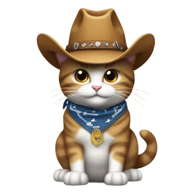 cowboy cat sticker