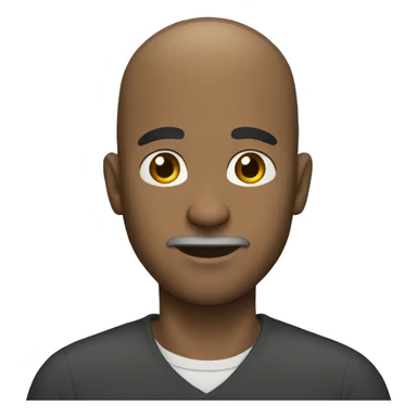 bald black man with a slight gray beard sticker