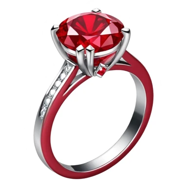 glitter rubi diamond married ring prata sticker