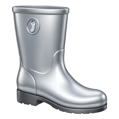 all silver toy boot sticker