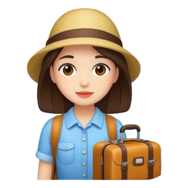 travel aesthetic girl sticker