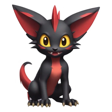 Noivern-Litten-Zorua full body sticker