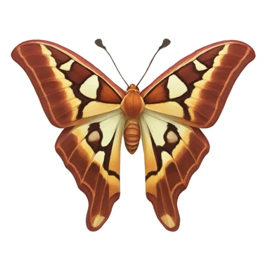 colored atlas moth sticker