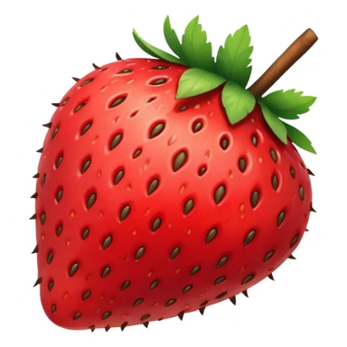 strawberry and coconut sticker