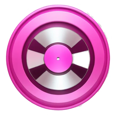 pink music disk sticker
