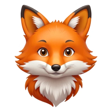 Cute fox sticker
