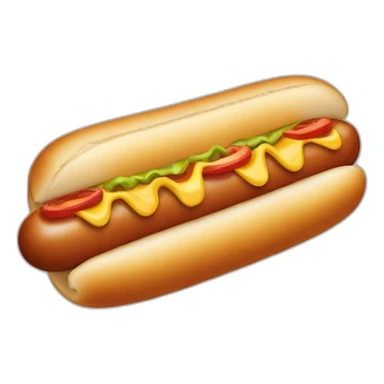 dog instead of frankfurter in the hot dog sticker