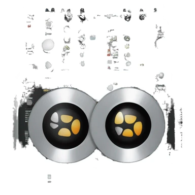 two cdjs, one djm mixer sticker