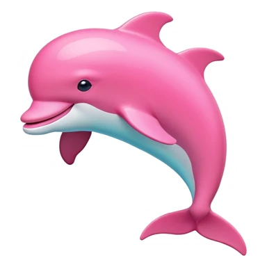 Pink dolphin  sticker