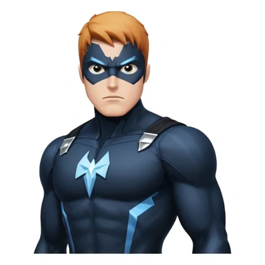 marvel character black bolt upper body sticker
