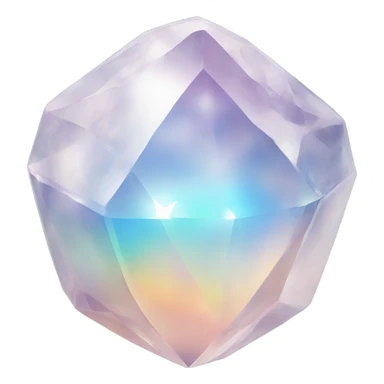 opal Crystal gemstone covered tote bag sticker