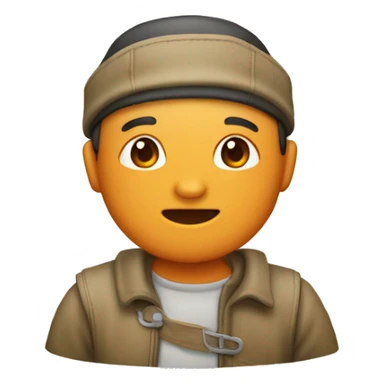 chincheta de mapa naranja sticker