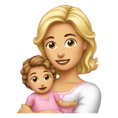 Femme espagnole et son bébé sticker