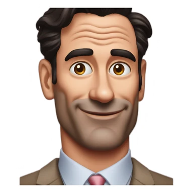 Jon hamm eating ham sticker