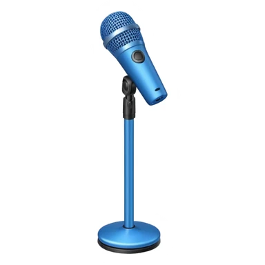 Microphone Stand blue sticker