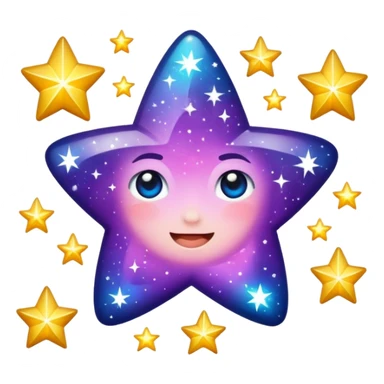 glitter starlight sticker