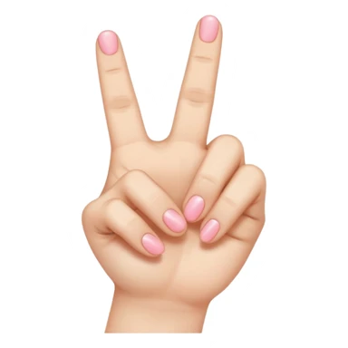 One hand crossing index finger over thumb like the Kpop finger heart sticker