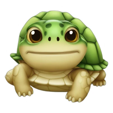 Tortue sur un chat sticker