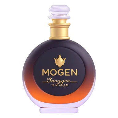 Elegant perfume bottle with "Imogen" printed on the label sticker
