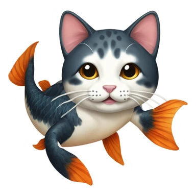 judgy cat koi fish sticker