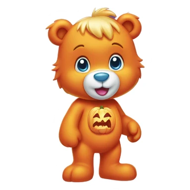 Halloween care bear  sticker