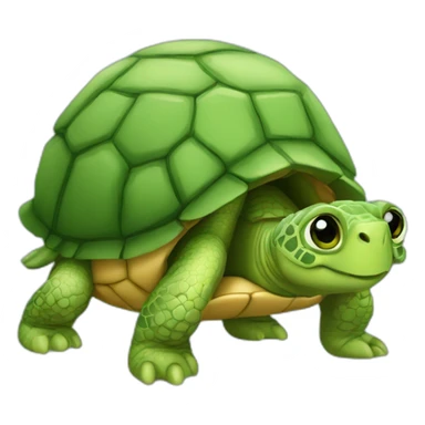 Une petite famille de tortue sticker