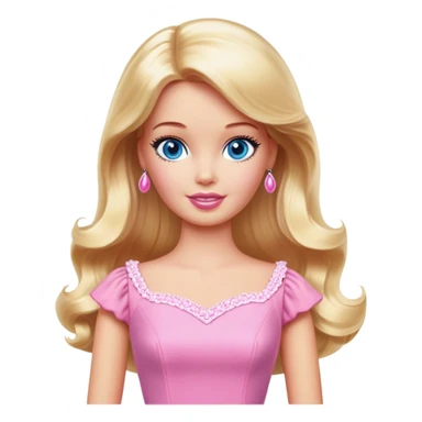 Beautiful old Barbie  sticker