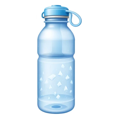 Frozen water bottle sticker
