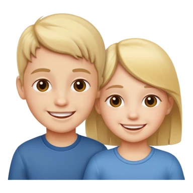 child playing together sticker