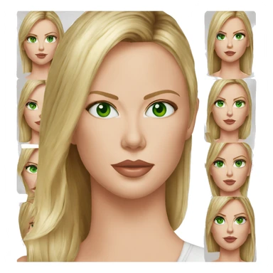 ultra realistic charlize theron green eyes wearing shirt sticker