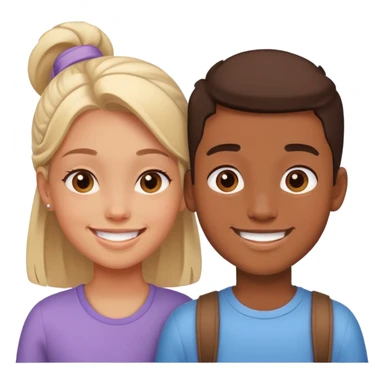 Two best friends one boy one girl  sticker