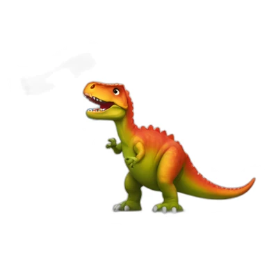 dino-holding-luxembourg-flag sticker