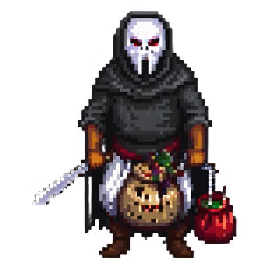 nightmarish executioner with torn sack mask sticker