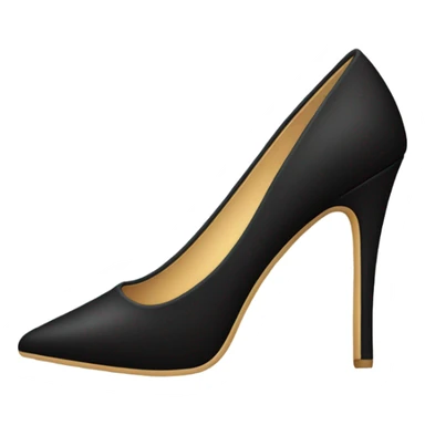 Black high-heeled shoes sticker