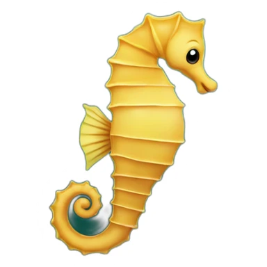 seahorse is gracefully swimming among seagrass sticker
