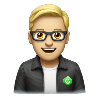 A blockchain developer saying 'GM!' sticker