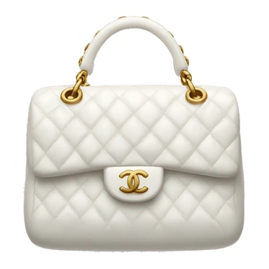 White Chanel bag sticker