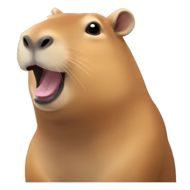 Capybara happy sticker