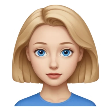 Sarah Gadon with blue eyes sticker
