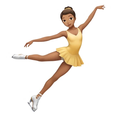 Figure skater sticker